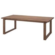IKEA MÖRBYLÅNGA Morbylanga Table, 220x100 cm, oak veneer brown stained