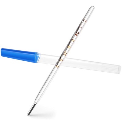Glass Oral Temperature Measurement Classic Digital Blue 