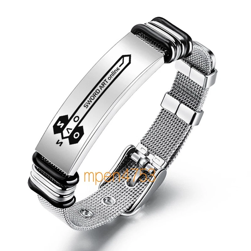 Sword Art Online Stainless steel wristband Yuuki Asuna Anime-related bracelets - Image 4 of 4