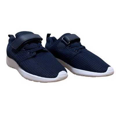 Runside Little Boys Size 12 Navy Sneakers Lace Up Hook Loop Fastener Shoes