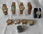 (10) Vintage Wristwatches Gruen Waltham Seiko Timex Longune Benrus Parts/Repair