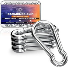 316 Stainless Steel Marine Carabiner Heavy Duty Spring Snap Hook Clip