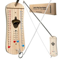 Hook and Ring Toss Game Bottle Opener Ring Toss Game for Indoor Outdoor Party...