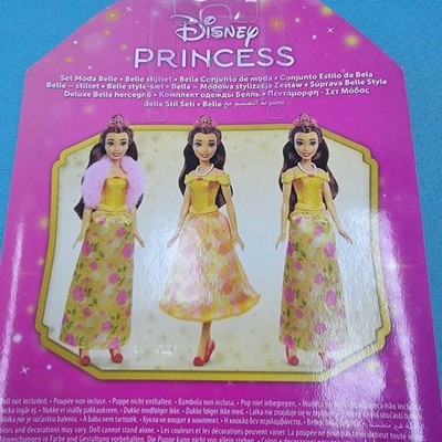Disney Princess Belle Styling Set Doll Accessories Fairy Tales Mattel 3+ Toy