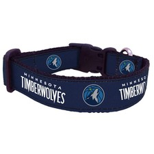 Minnesota Timberwolves Nylon Dog Collar - Medium