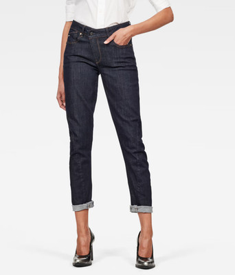 G-Star Damen Jeans Straight, Joci 3D Mid Slim Wmn, rinsed, W31 L30
