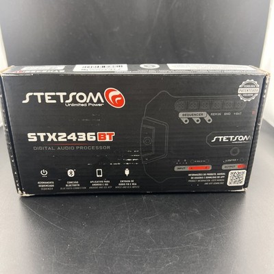 Stetsom STX2436 BT Bluetooth Full DSP 4 Output Channels New In Box