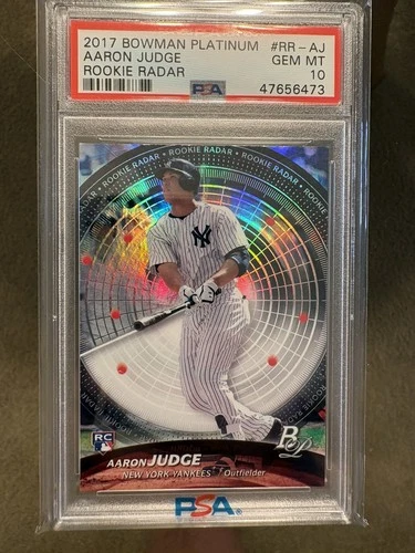 2017 Bowman Platinum Rookie Radar Aaron Judge #RR-AJ PSA 10 Yankees