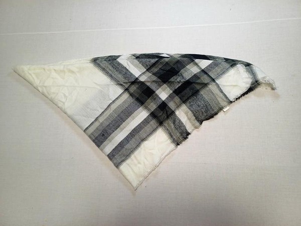 Women Stradivarius Scarf Black Acrylic