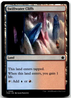 MTG Swiftwater Cliffs Foundations FDN #268 common NM $SALE$!