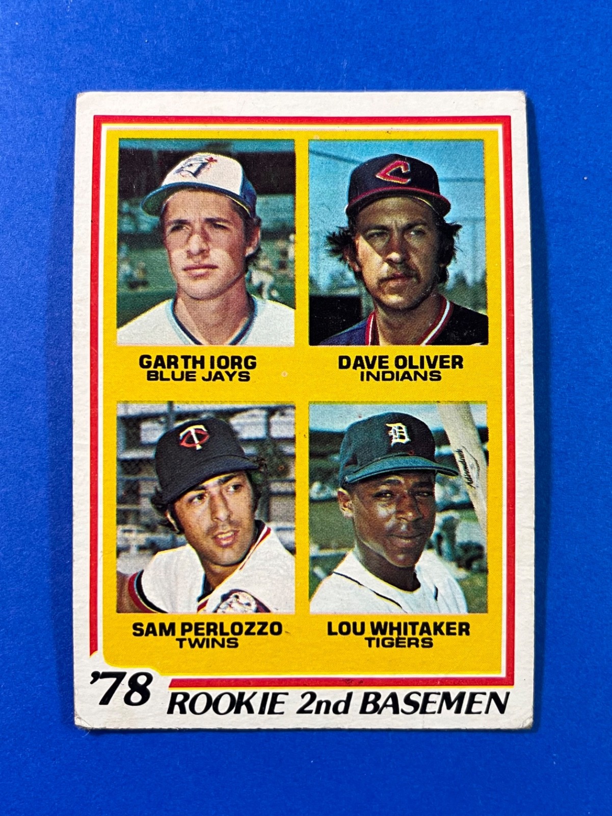 1978 Topps - Lou Whitaker, Garth Iorg, Sam Perlozzo #704 (RC) (light wrinkle)