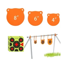 GADFISH AR500 Steel Target Combo Set, 3/8" Gong Target Hanging Kit, Outdoor H...