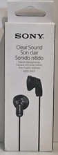 NIP Sony MDR-E9LP/BZ In-Ear Wired Earbuds Headphones Black Clear Sound