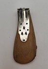 Vintage Wood Enamel Metal Flowers Dress Fur Clip Wooden Yellow Red Blue Green — photo 7