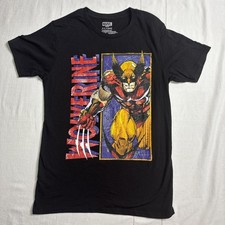 Wolverine T-Shirt Licensed Marvel Comic Book Adult Tee X-Men Black Size-S