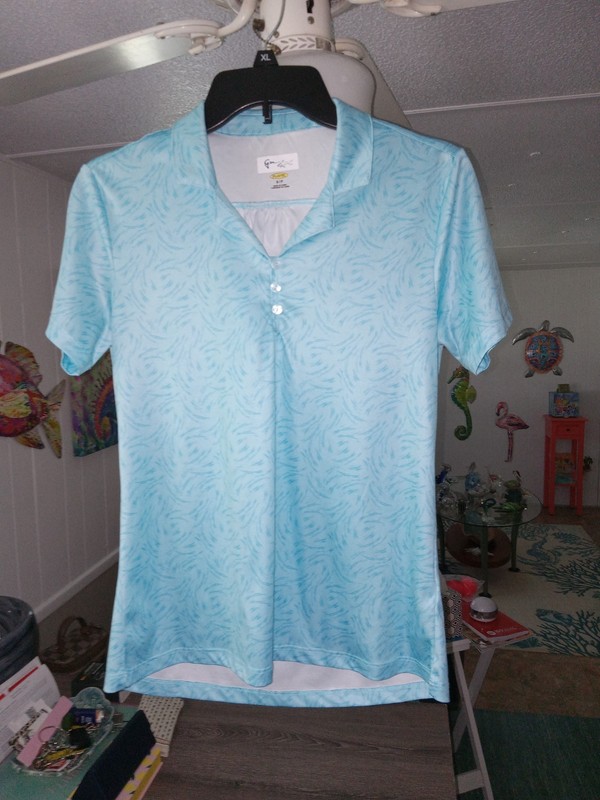 2 Greg Norman Women's Play Dry Short Sleeve Golf Polo Shirts Size S/P. NWOT 