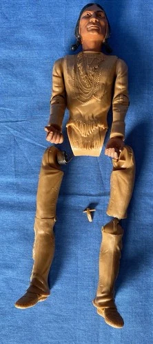 Marx Johnny West Chief Cherokee 12" Indian Figure for Parts Repair 1965