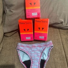 Thinx Teens Super Absorbency Period Underwear Sz Sm 9-10 New Lot Of 3