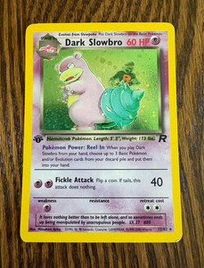 Dark Slowbro 1st Edition | eBay