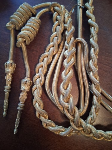 GENUINE H&H US MARINE CORPS DRESS AIGUILLETTE USMC PRE WW2 Post Ww1 Wwii Wwi HH - Picture 10 of 15