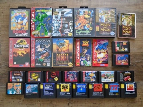 HUGE Lot of 25 Sega Genesis games, Authentic TESTED Sonic Vectorman T2 more