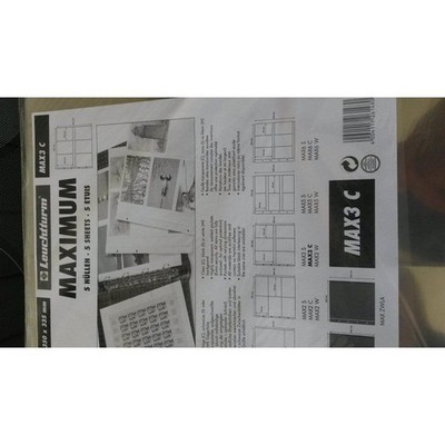 5 Leuchtturm  Hüllen Maximum MAX3 C  350x335 mm für alte Postkarten Neu - OVP 34