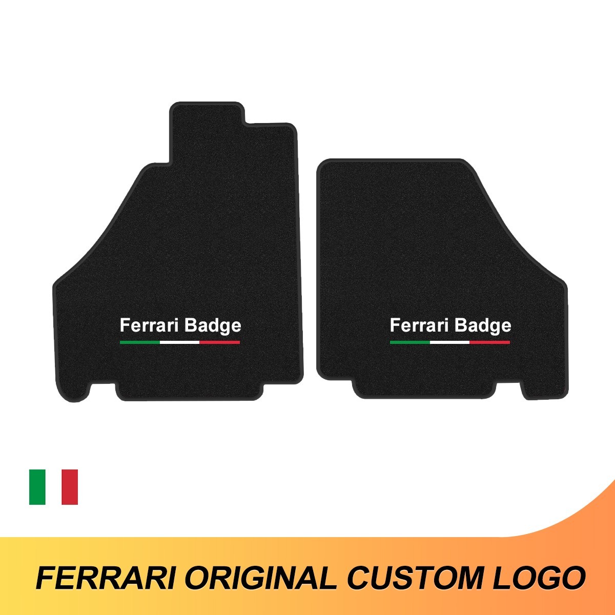 Fit Ferrari F430 Spider 2005-2009 luxury Badge Carpet Velour Car Floor Mats