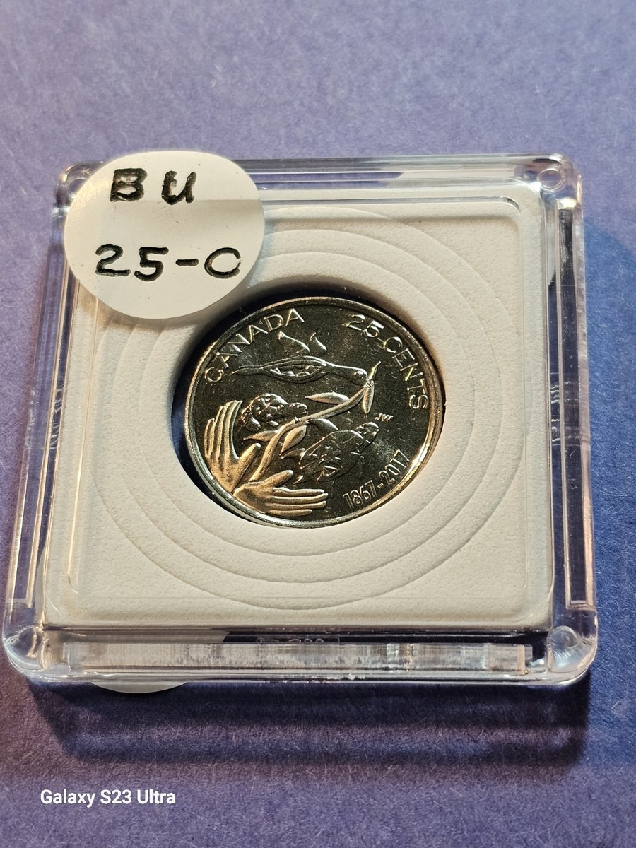 1867-2017 Canadian 150th Anniversary 25-Cents Uncirculated With