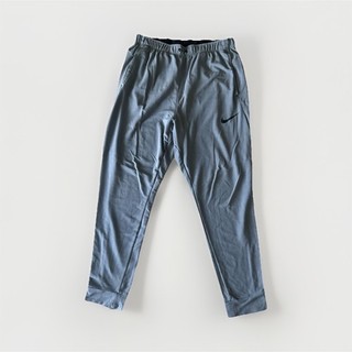 Nike Pantalone Jogger Uomo Grigio M Elastico Vita Conica Pull On 30" Cucitura Interna