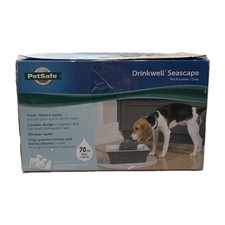 PetSafe Drinkwell Seascape Ceramic 70 OZ Fountain for Dogs Cats New Open Box