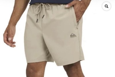 Quiksilver Men's 7'' Beige Dry Flight Amphibian Shorts Size XL - NWT