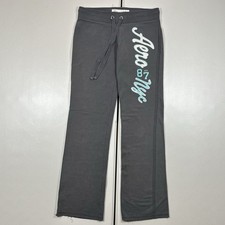 Vintage y2k Aeropostale Stretch Women's Sweatpants Size XS Gray Preppy Indie