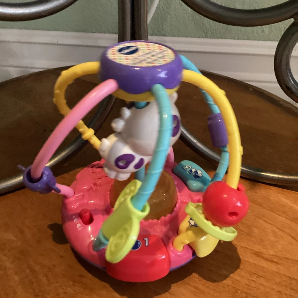 VTech Lil' Critters Shake & Wobble Busy Ball Baby Toy, Purple Pink Shake Music - Image 4 of 4