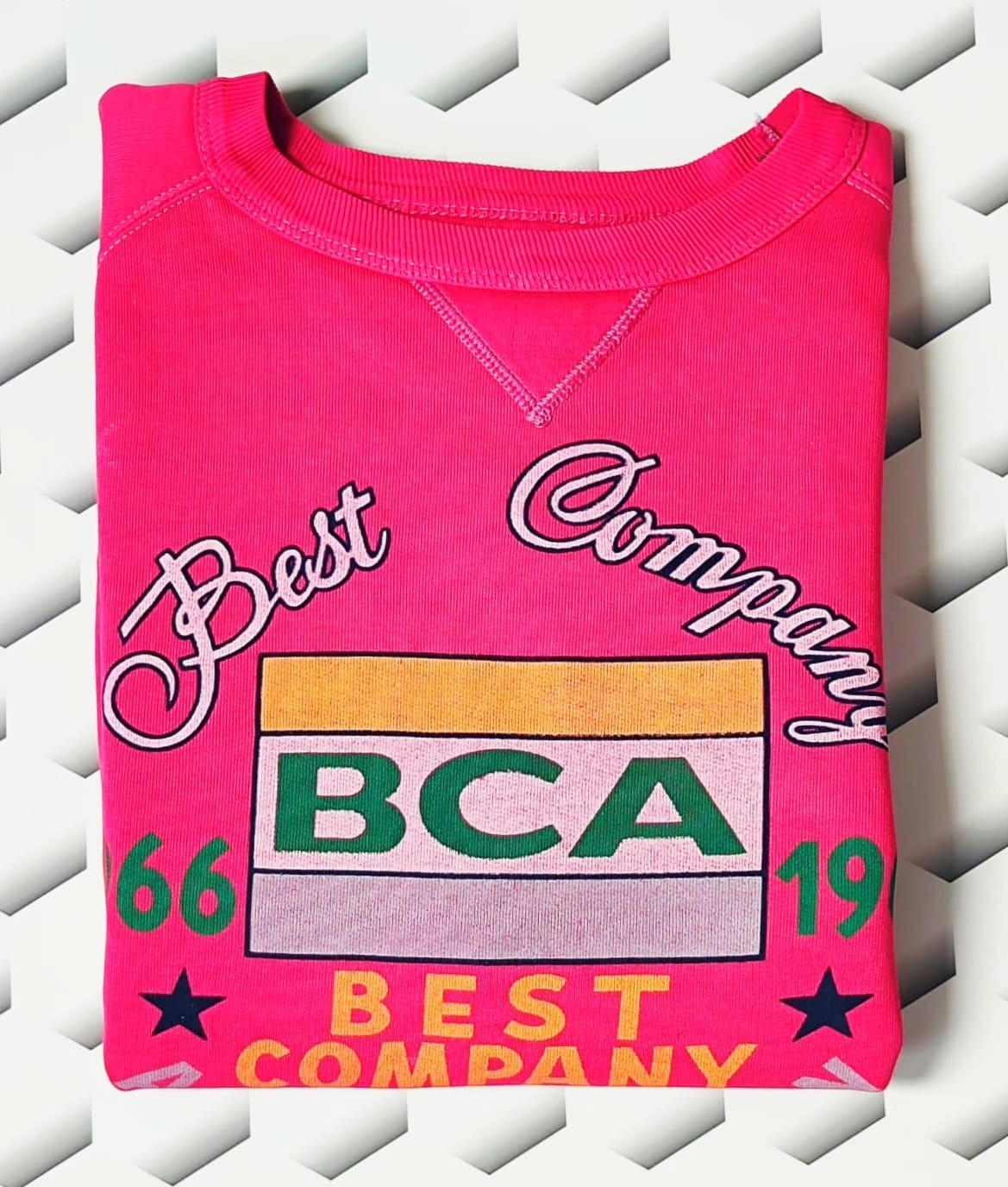 Best Company Italia Vintage 80s Sweatshirt Hot Pink Medium Rare 80s Dressers VGC