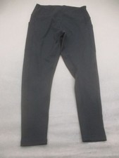 Zella Size L Womens Black Compression Pockets Pull On Athletic Leggings 990