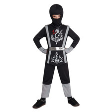 NEW KIDS BOYS TOTALLY GHOUL DRAGON NINJA HALLOWEEN COSTUME DRESS UP SIZE S M