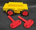 Lego Yellow Wind-Up Motor #890 Vintage 1981 Works