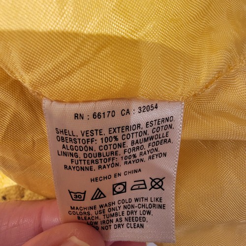 Anthropologie Cartonnier Pencil Skirt Size 6 Yellow Colorful Texture Well Pocket - Picture 8 of 9