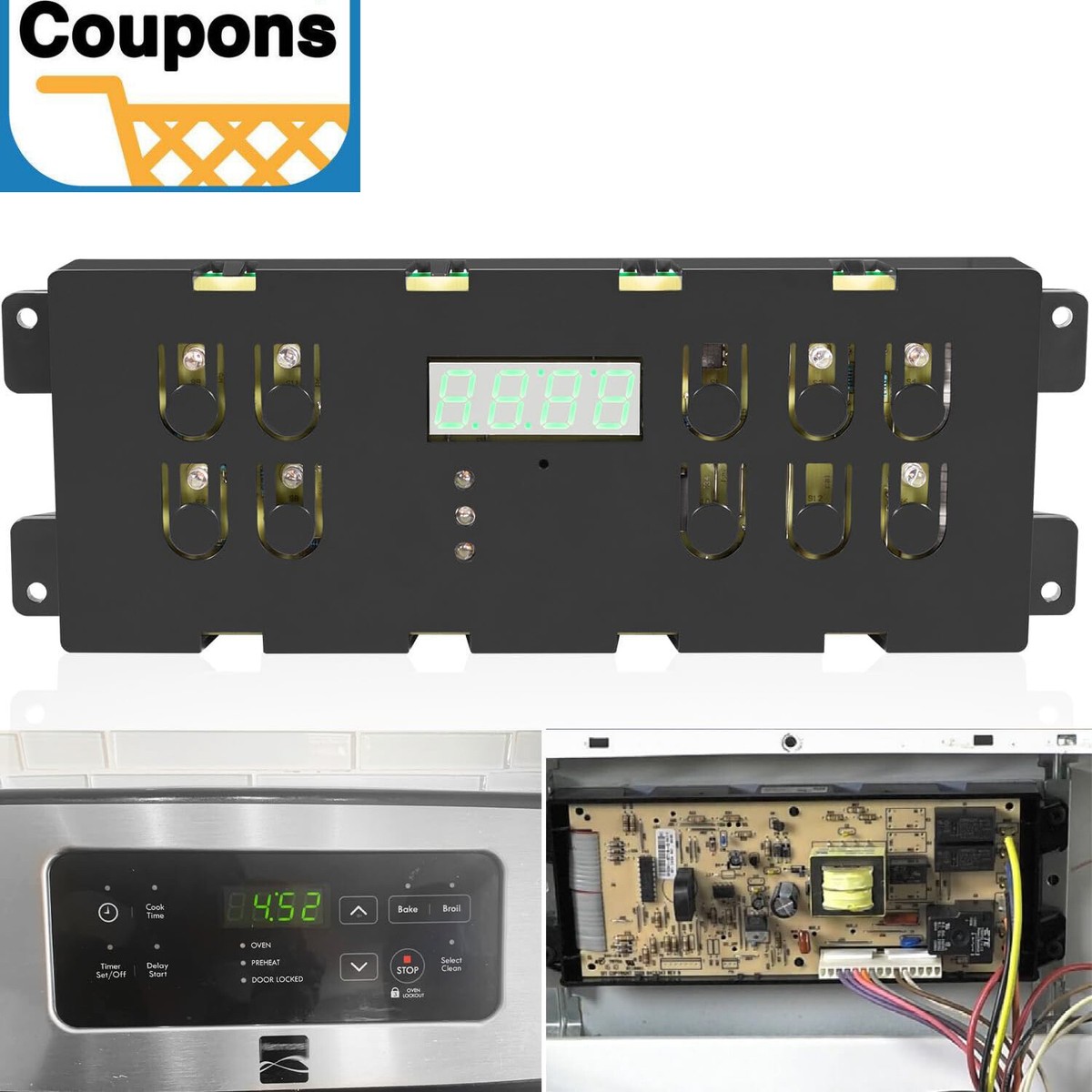 for Frigidaire Kenmore Range Oven Control Board Part # 316557118
