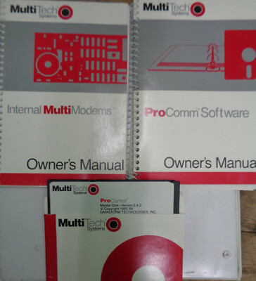 MultiModem Multi-Tech Systeme ProComm Software (Handbuch & Diskette) 1988