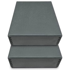 2 Pack Archival Storage Box Acid-Free Drop Front Museum Box 8.75x10.75x3
