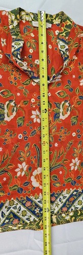Tory Burch Stephanie Tunic Samba Batik 2 Boho Chic Top Size 4 Style#37509 - Picture 6 of 8
