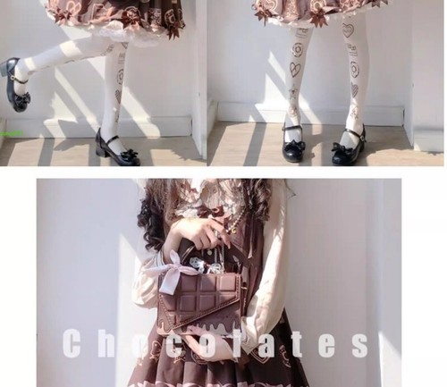 Lolita Girl Itabag Damen Schokolade PU Schultertasche Crossbody Taschen Handtaschen Geschenk - Bild 9 von 15