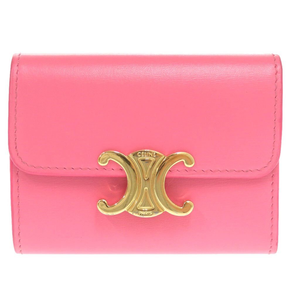 直営店◆送料込【CELINE】セリーヌ TRIOMPHE COMPACT WALLET 直営店◇送料込【CELINE】セリーヌ TRIOMPHE COMPACT WALLET