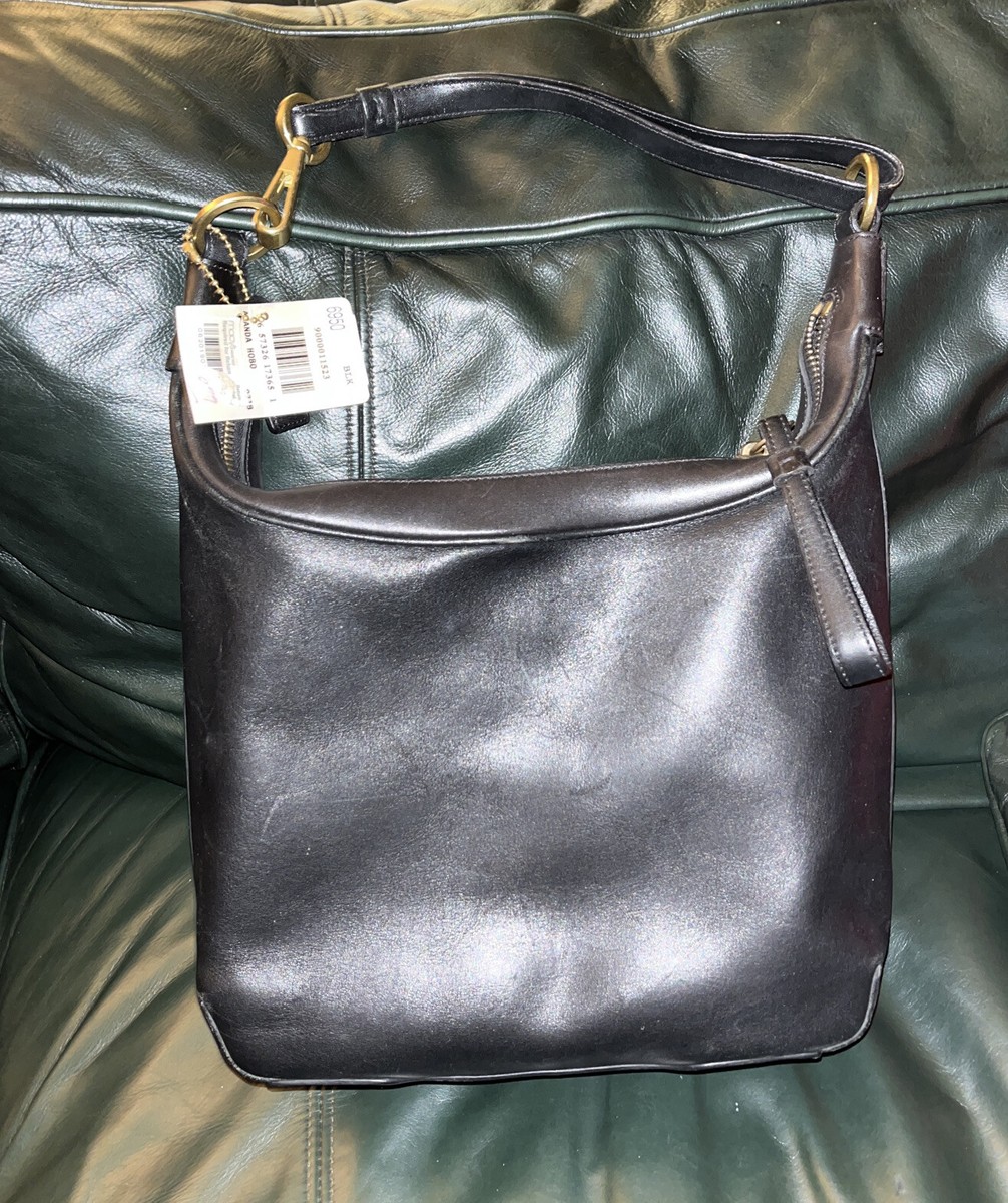 VTG COACH AMANDA HOBO SHOULDER BAG HANDBAG BRASS HARDWARE #6950