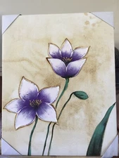 Flowers Artwork Genuine Oil Painting 16" x 20" On Stretched Canvas #3+