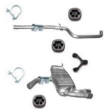 Komplette Auspuff + Anbausatz für Audi A3 Fliessheck 2.0 TDi 5-turig Fliessheck