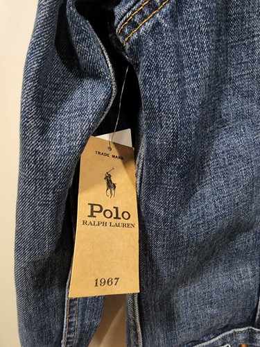 Polo Ralph Lauren Herren Denimjacke Champs Eastern League Roter Tiger Aufnäher M - Bild 8 von 10