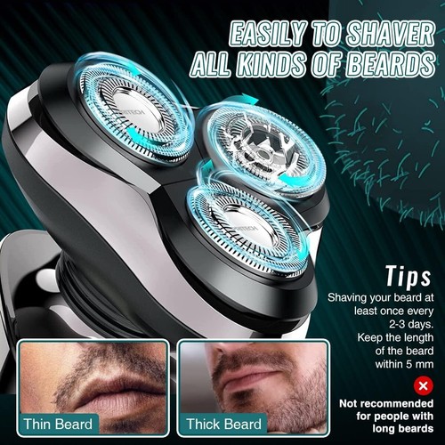 PRITECH Shaver 7200, Rechargeable Wet & Dry Electric Shaver with Senseiq Techno - Picture 5 of 8