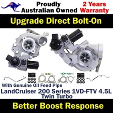 Turbo Pros Billet Turbo+Oil Feed Pipe For Toyota LandCruiser 200 Series 1VD 4.5L